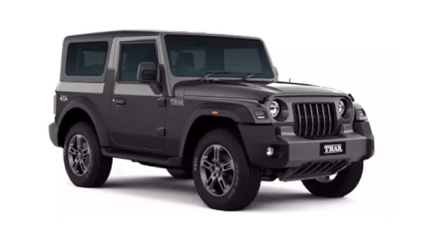 Mahindra Thar convertible 4x4 stock photo