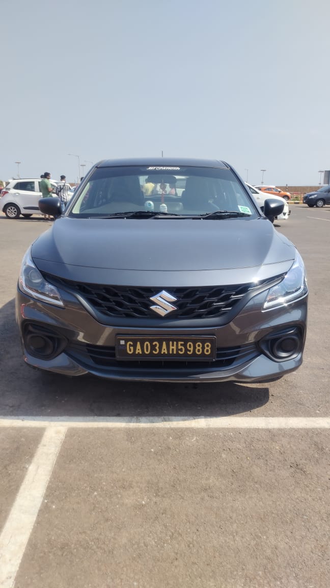 Baleno at airport curb